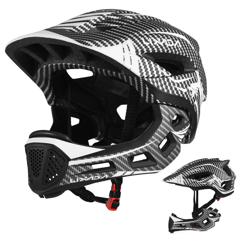 Kids Detachable Full Face Helmet Children Sports Safety Bike Helmet Protective Gear Cycling Skateboarding Roller Skating Scooter-WAYBIKER