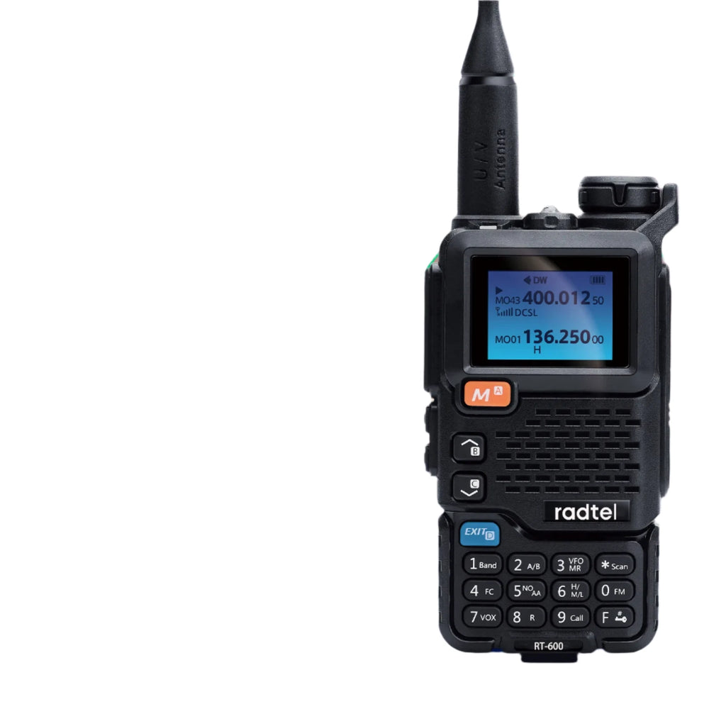 Radtel RT-600 Air Band Walkie Talkie Portable Am Fm Two Way Radio Commutator VHF Station K5 Receiver Ham Wireless Set Long Range-WAYBIKER