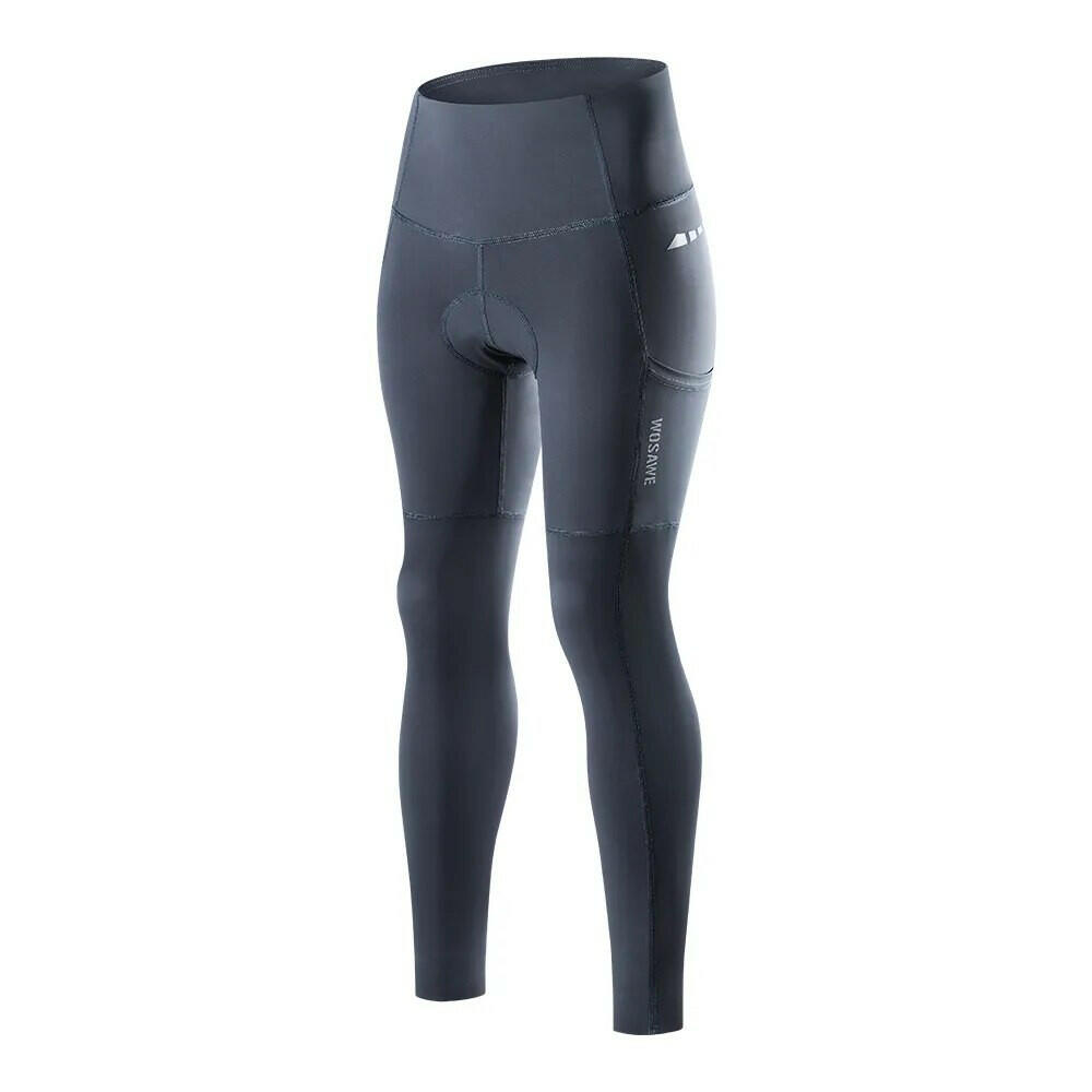WOSAWE Womens Cycling Pants Mountain Bike Cycling Trousers Anti-sweat 5D Anti Slip Padded Gel Racing Bicycle Pants Tights-WAYBIKER
