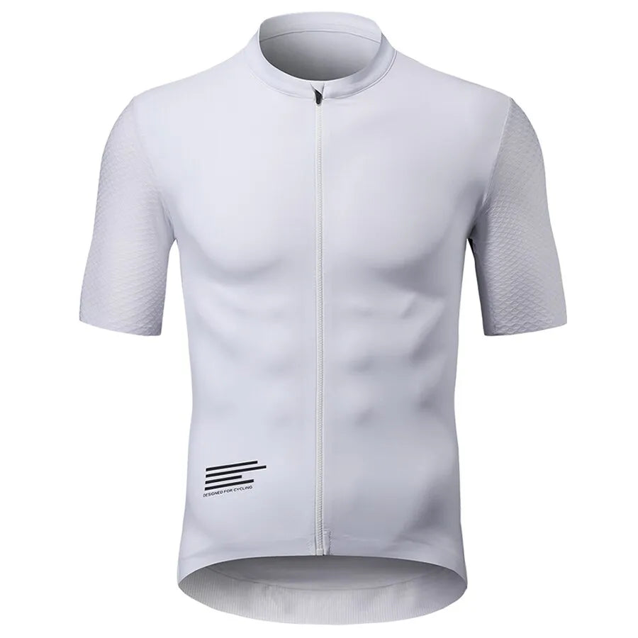 Cycling Jersey Men Bicycle Clothing Male MTB Maillot Clothes White Black Pockets Mountain Bike Shirt Enduro Racing Summer-WAYBIKER