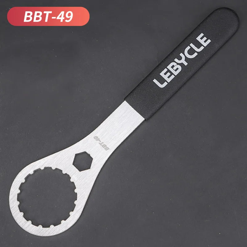 Lebycle MTB Road Bike Stainless steel Bottom Bracket Wrench Bicycle Bottom diameter 39/40.5/44/46/50MM BB Removal Tool Wrench-WAYBIKER