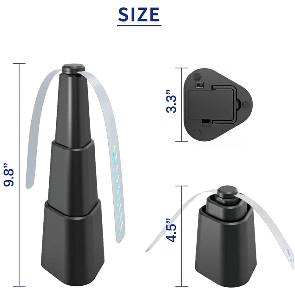 Outdoor Camping Equipment Portable Fly Repeller Stretchable Bug Repellent Fan Chemical-Free Table Fly Fan with Holographic Blade-WAYBIKER
