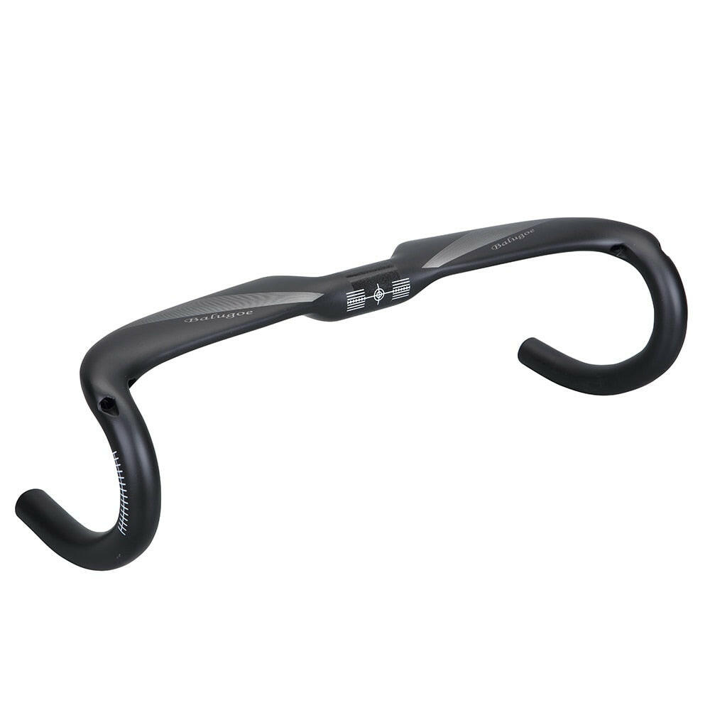 BALUGOE Full Carbon Bicycle Handlebar Road Bicycle Handlebar Stem Handle Playing UD Matt Carbon Handlebar-WAYBIKER
