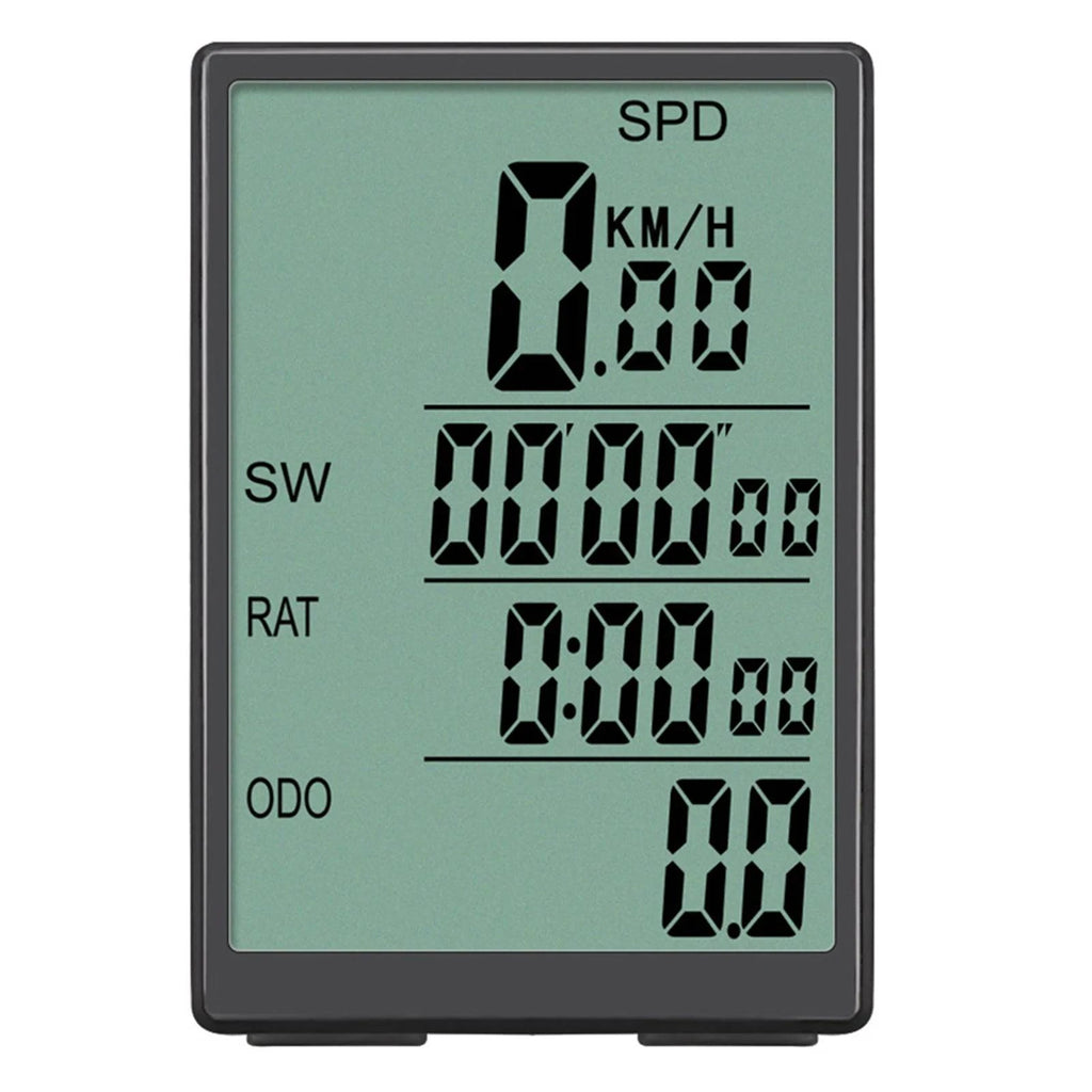 Bicycle Computer Wireless Bike Computer Waterproof Speedometer with Green LCD Backlight For Outdoor Cycling-WAYBIKER