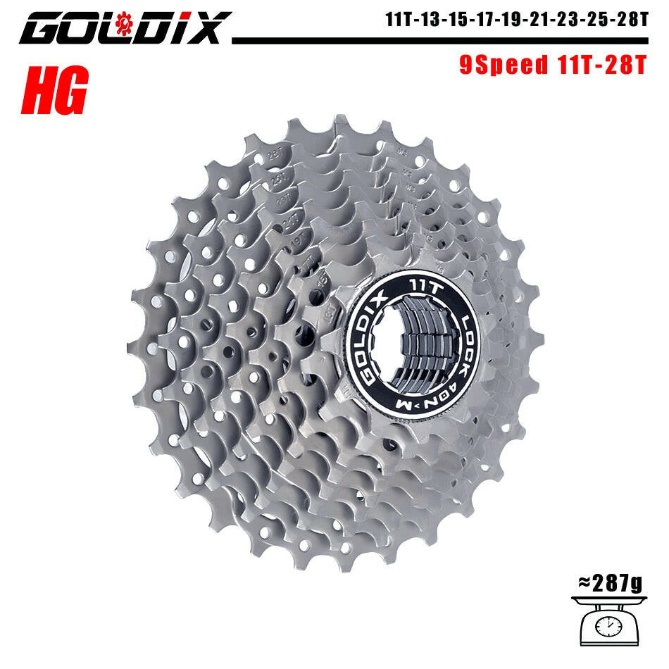 GOLDIX MTB/Road bike Cassette 11-25/28/32/34/36T bicycle freewheel 8/9/10/11/12 speed sprocket flywheel for Shimano SRAM-WAYBIKER