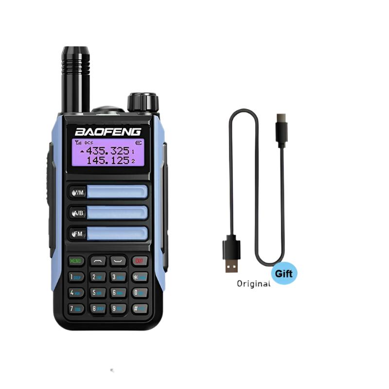 BaoFeng UV-16 Plus Walkie Talkie High Power USB C 10KM Long Range UV-16 Two Way Radio Dual Band Waterproof Transceiver FM Radio-WAYBIKER