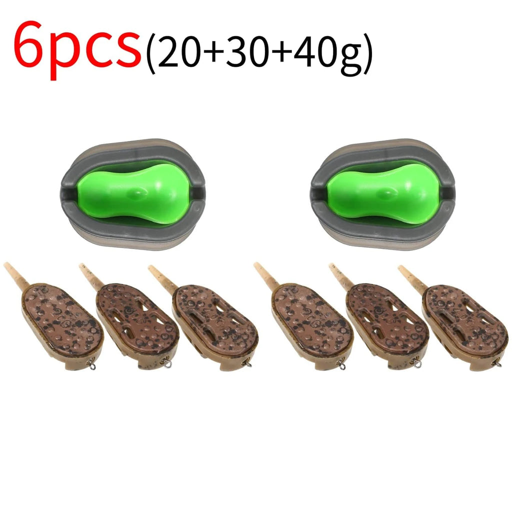 3pcs Fishing Feeder Mould Quick Release Moulds Carp Fishing Bait Holder Tool-WAYBIKER