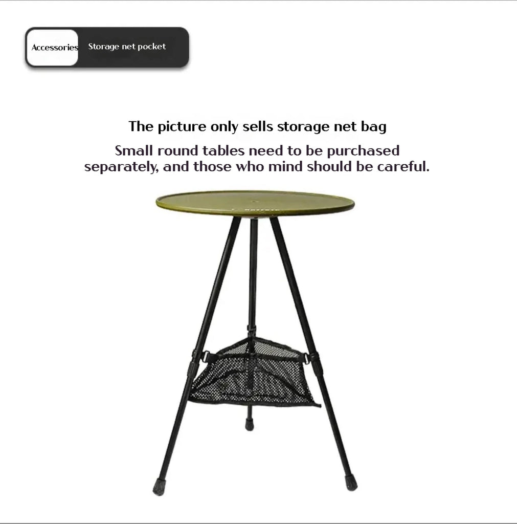 Difeike Small Round Table Outdoor Table Camping Table Adjustable Lightweight Outdoor Folding Table Lamp Stand-WAYBIKER