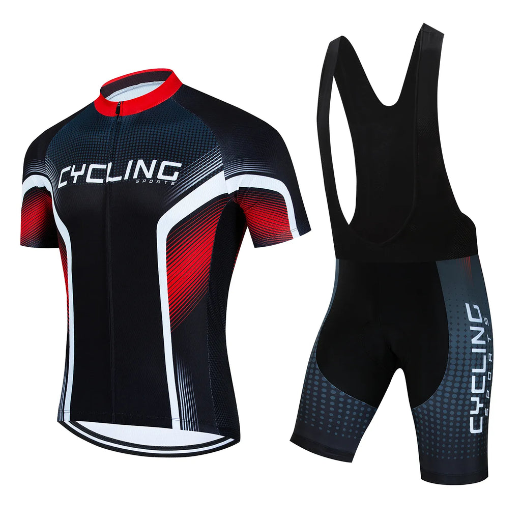 2024 NEW Cycling Jersey Set Classic MTB Cycling Bib Shorts Kit Reflective Custom Bike Clothes Bicycle Clothing Maillot Ciclis-WAYBIKER