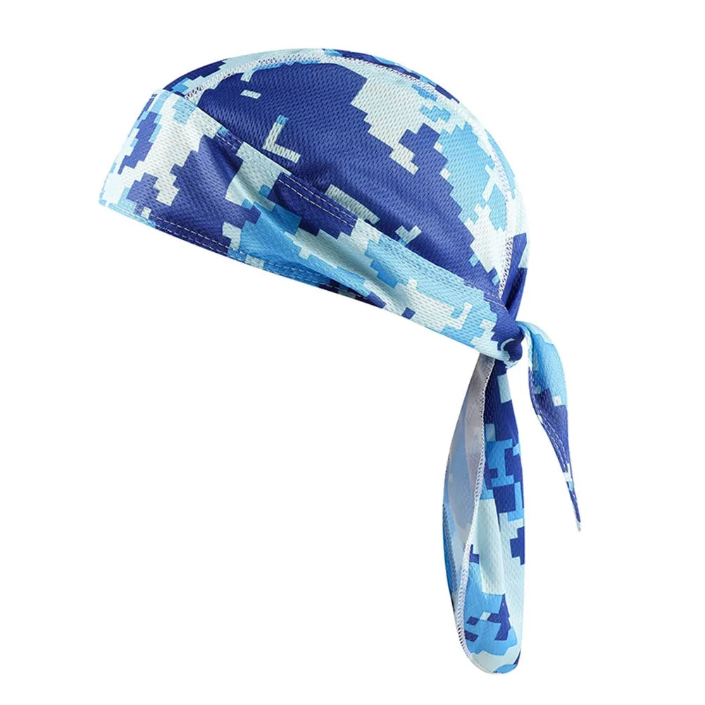 Quick Dry Cycling Cap Head Scarf Summer Men Running Riding Bandana Headscarf Pirate Cap Headband Men Head Scarf-WAYBIKER