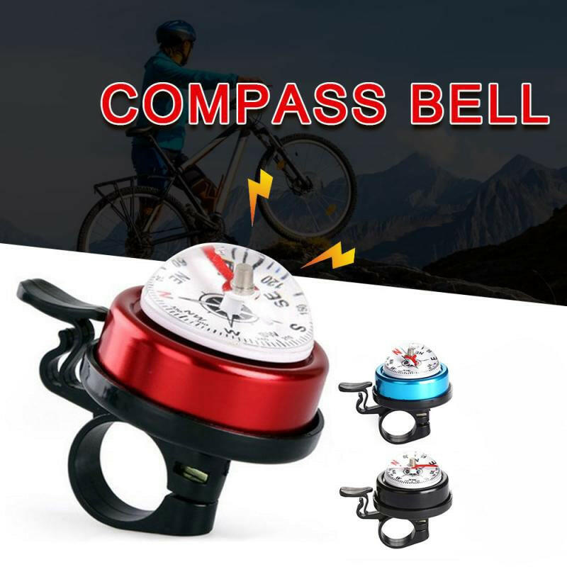 KMT Bicycle Bell Mountain Bike Car Aluminum Alloy Compass Bell Horn Car Bell Bicycle Bell With Compass For Bicycle Handlebar