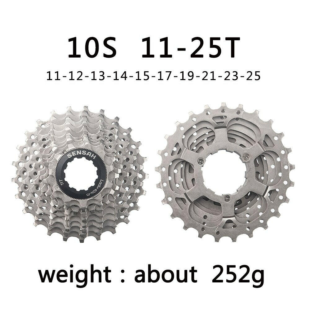 SENSAH 8/9/10/11/12 Speed Road Bike Cassette 11V 23T/25T/28T/30T/32T/34T/36T Bicycle Freewheel K7 10S Flywheel for  HG Hub-WAYBIKER