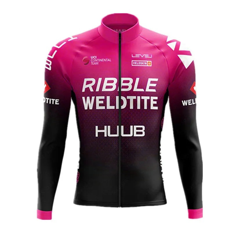 2023 HUUB Cycling Jersey  Autumn Riding Long Sleeves Men's Cycling Bib Set Bicycle Clothing Spring MBT Breathable Bike Clothes-WAYBIKER