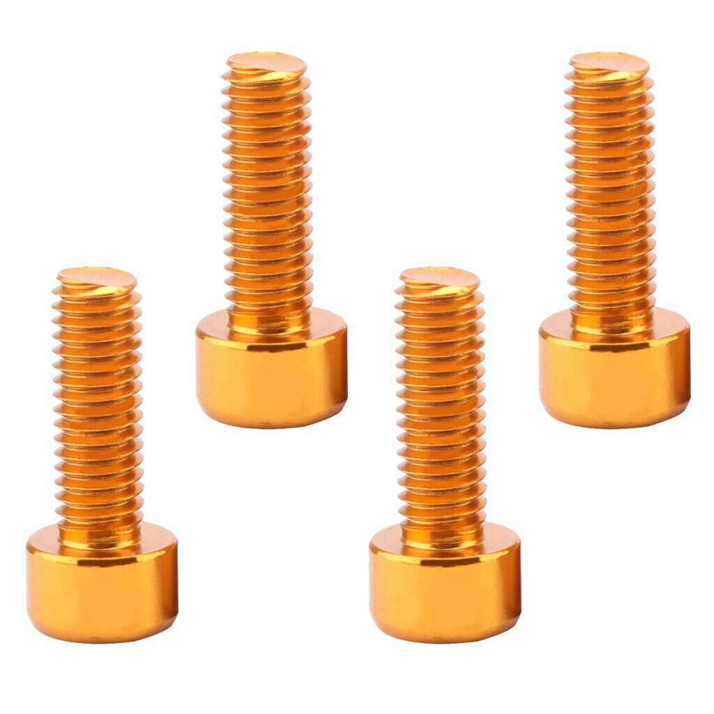 4 Pcs/Set Bicycle Water Bottle Cage Bolts Holder Screws Hex Socket Screws M5 Aluminum Holder Bolts MTB Road Bike Accessories-WAYBIKER