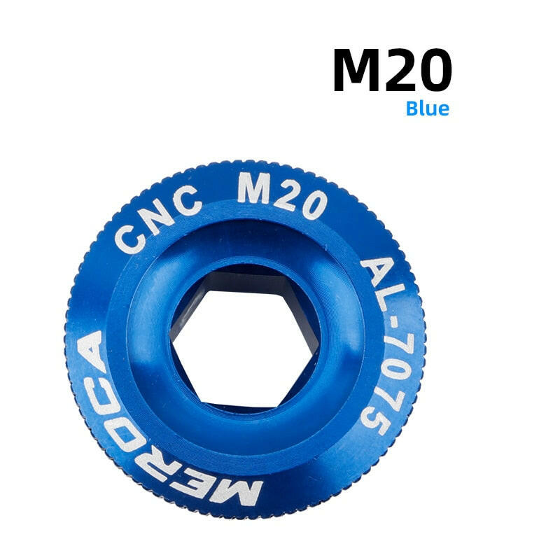 MEROCA MTB Hollowtech Crank Bolt  M18 M19 M20 Mountain Bike Crank Cover Crank Arm Bolt For IXF-WAYBIKER