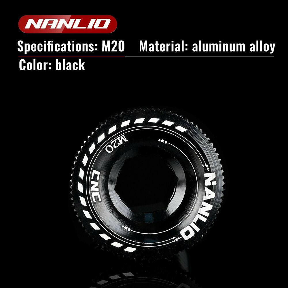 MTB Crank Screw CNC Aluminum Alloy Bicycle Bolt Cap M15/M18/M19/M20 Bike Cover Nut For Shimano XT/XTR/SLX Crankset Cycling Part-WAYBIKER