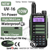 Baofeng UV-16 Plus Walkie Talkies Long Range 10KM Waterproof Two Way Radio10W VHF UHF Band UV 16 Pro USB Type C Upgrade of UV-5R