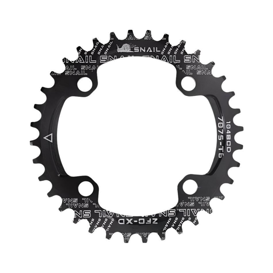 SNAILBicycle single sprocket 96BCD/104BCD wide and narrow tooth round disc/oval disc 32T/34T/36T/38T bicycle sprocket-WAYBIKER