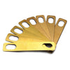 8pcs Guitar Neck Shims 0.2/0.5/1mm Thickness Brass Shims Set Connection Neck Plate Bolt-on Neck Repair Luthier Tool Guitar Bass-WAYBIKER