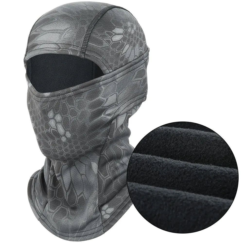 Winter Full Face Mask Tactical Balaclava Camouflage Cycling Running Bicycle Scarf Ski Climbing Bike Hunting Snowboard Men Women-WAYBIKER