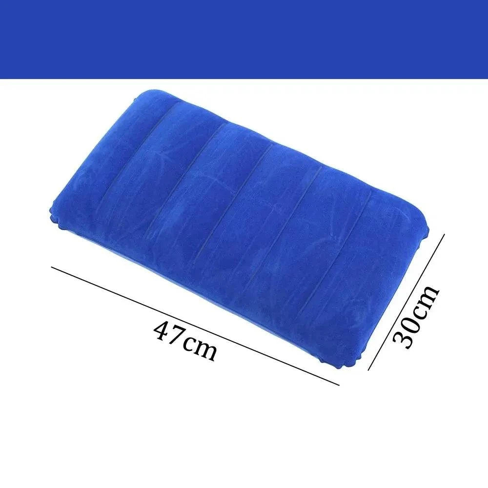 47x30cm Air Cushion Pillows Outdoor Camping Sleep Cushion Folding Square Lnflatable Pillows Travel Backrest Plane Head Rest Big-WAYBIKER