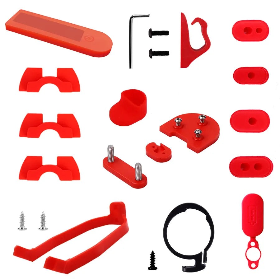 Electric Scooter Rear Fender Wing Mudguard Shock Absorption Accessories For Xiaomi M365 Pro With Damping Rubber Pad Sets-WAYBIKER