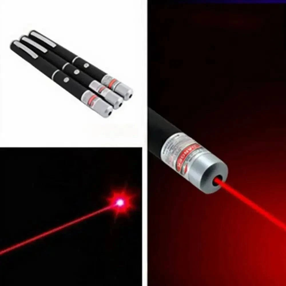 Red Laser Flashlight Lightweight Energy Saving Lighting Equipment Command Pen Adjustable Star Hat Red Flashlight-WAYBIKER