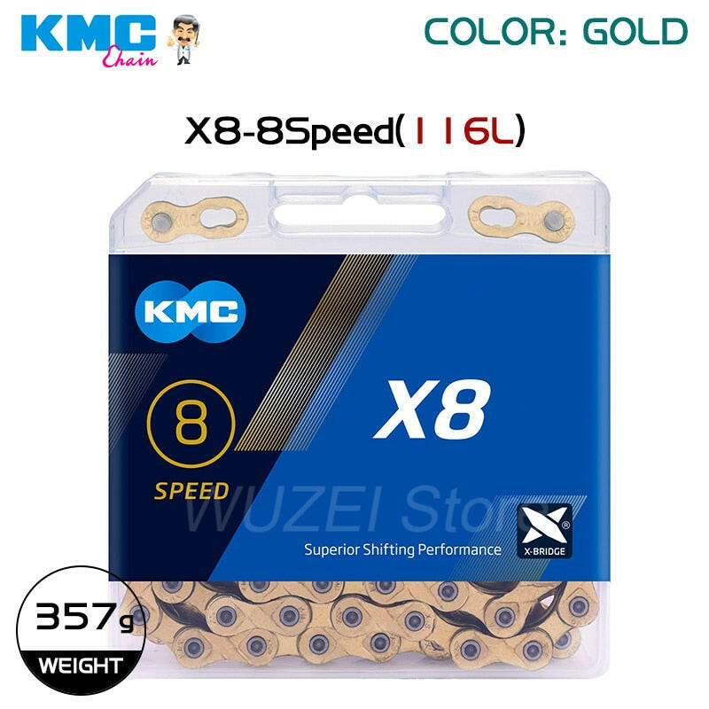 KMC Chain X8 X9 X10 X11 X12 MTB Road Bike Bicycle Chain For 8/9/10/11/12 Speed Crankset Derailleur Accessories for Shimano SRAM-WAYBIKER