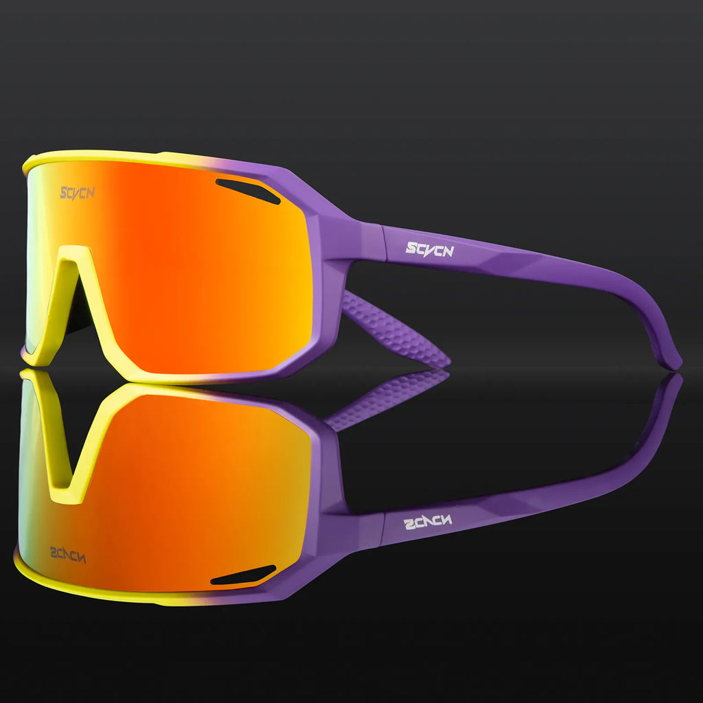 SCVCN Men bicycle Cycling Sunglasses Woman MTB road bike Driving Goggles Outdoor Sports running Glasses UV400 Hiking Eyewear-WAYBIKER