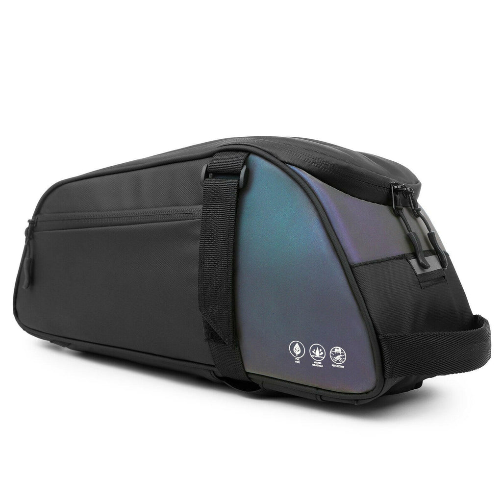 Waterproof Bike Rear Rack Bag Bicycle Carrier Cycling Rear Rack Should Bag PU Large Capacity MTB Mountain Bicycle bag-WAYBIKER