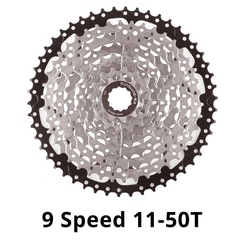 SUNSHINE 9 Speed MTB Road Bike Freewheel Cassette Flywheel 9S 25/28/32/36/40/42/46/50T for SHIMANO M370 M390 M4000 M590 Sram 9v-WAYBIKER