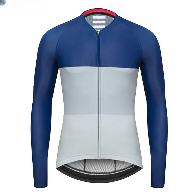 Men Summer Breathable Long Sleeve Cycling Jerseys MTB Bicycle Cycling Clothing Spring Autumn Maillot Ciclismo Mountain-WAYBIKER