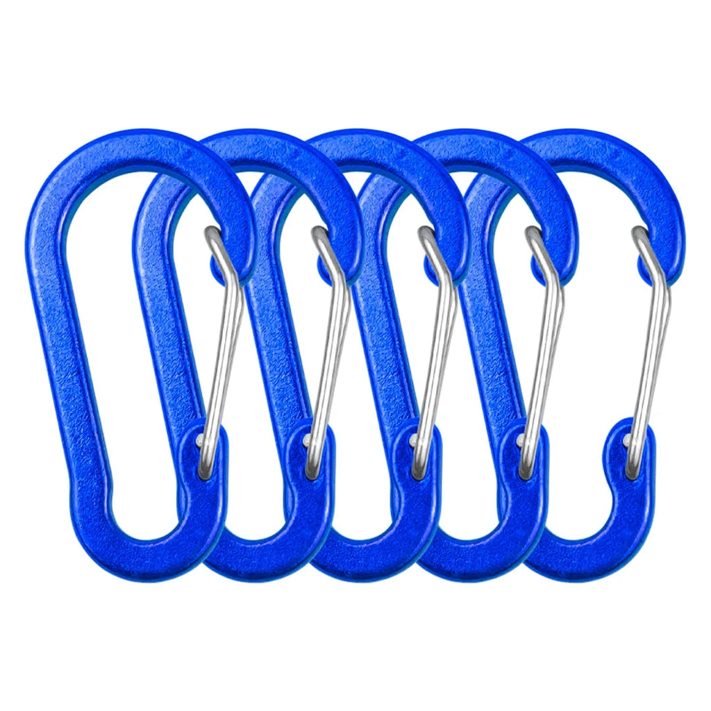 Carabiner Clips Mini Aluminum Alloy Keychain Carabiner Clip D Rings for Camping Hiking Fishing Backpacking-WAYBIKER