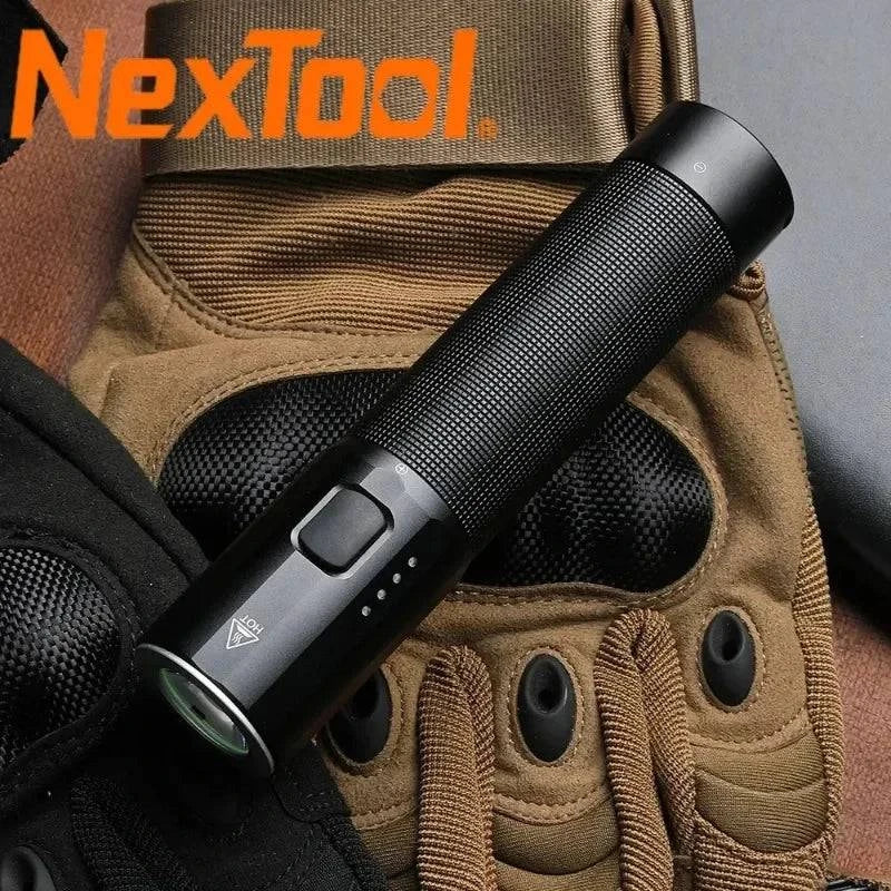 Xiaomi NexTool Outdoor Strong Light Flashlight 4500mAh LED Lamp Bead Waterproof 4 lighting Modes Multi-function Torch Power Bank-WAYBIKER