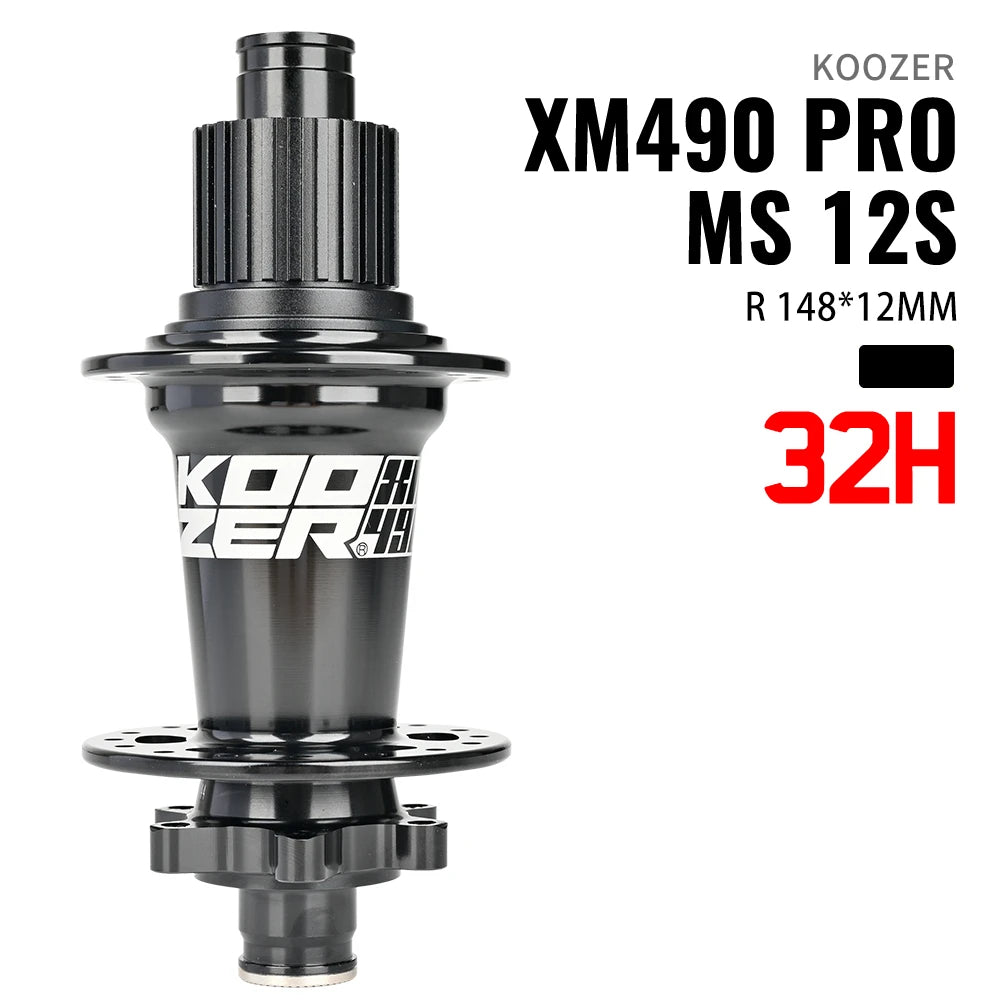 2024 KOOZER XM490 PRO BOOST Mountain Bike Hubs Steel shaft Sealed Bearing 148x12MM 110x15MM 141x5MM 28H 32 Holes Noise hub