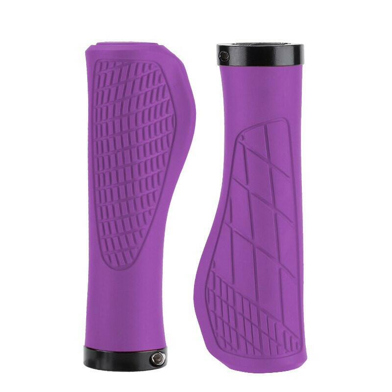 2PCS Non-slip Mountain Bike Handlebar Grip Soft Rubber MTB Grips Anti-skid Comfortable Lockable Bicycle Grips Bike Parts-WAYBIKER
