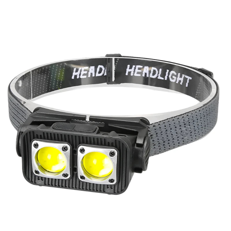Super Bright Led Headlamp Portable COB Sensor HeadLight With 18650 Battery USB Rechargeable Head Flashlight For Fishing Camping-WAYBIKER