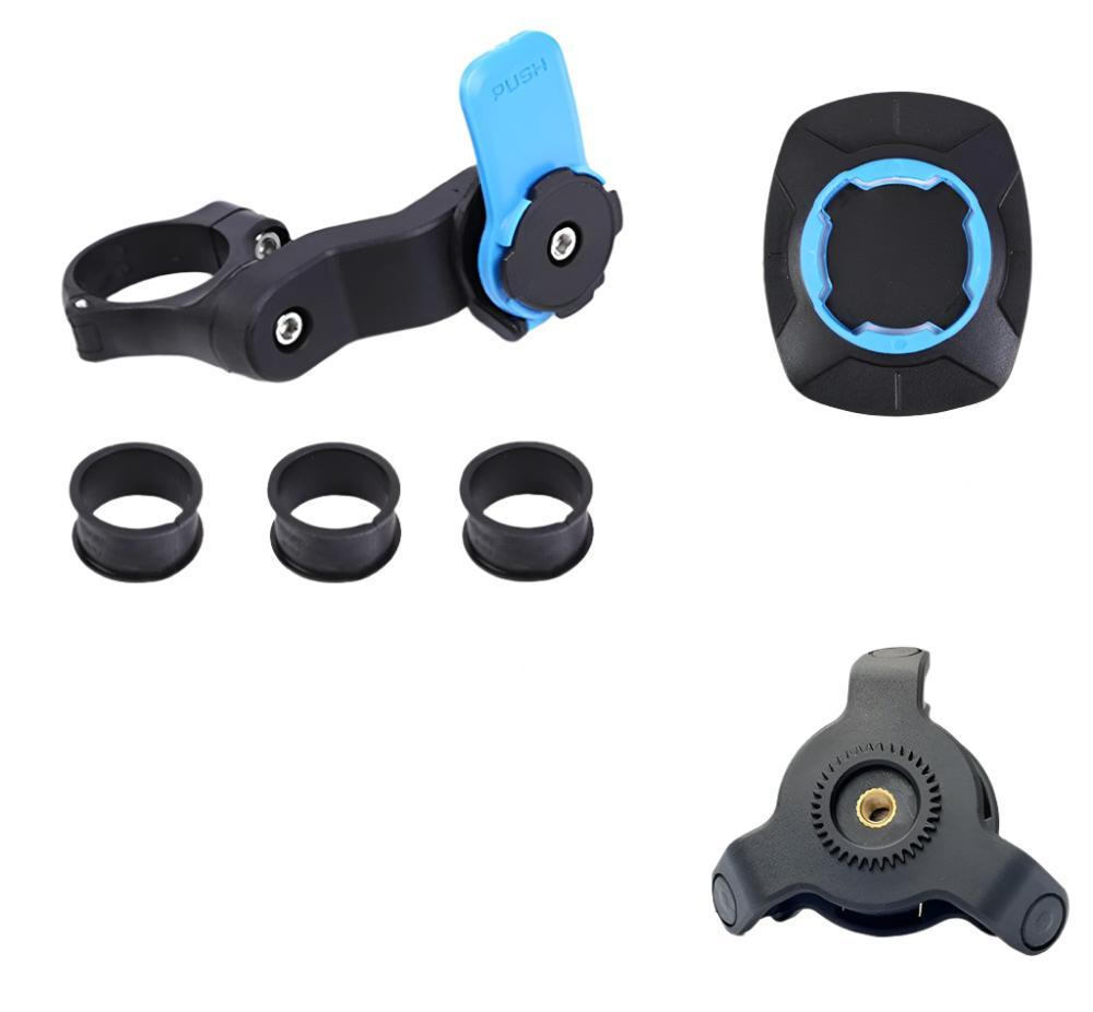 Bicycle Stem Motorcycle Phone Holder Handlebar Mount Universal Adaptors V2 VIBRATION DAMPENER 1 Ball Belt Clip Armband Self Lock-WAYBIKER