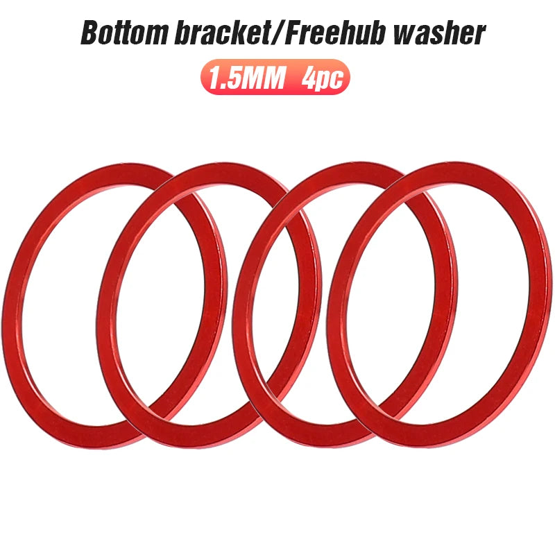 Lebycle Mtb Bicycle Accessories Aluminum Alloy CNC Hub Spacer Bottom Bracket Washer-WAYBIKER