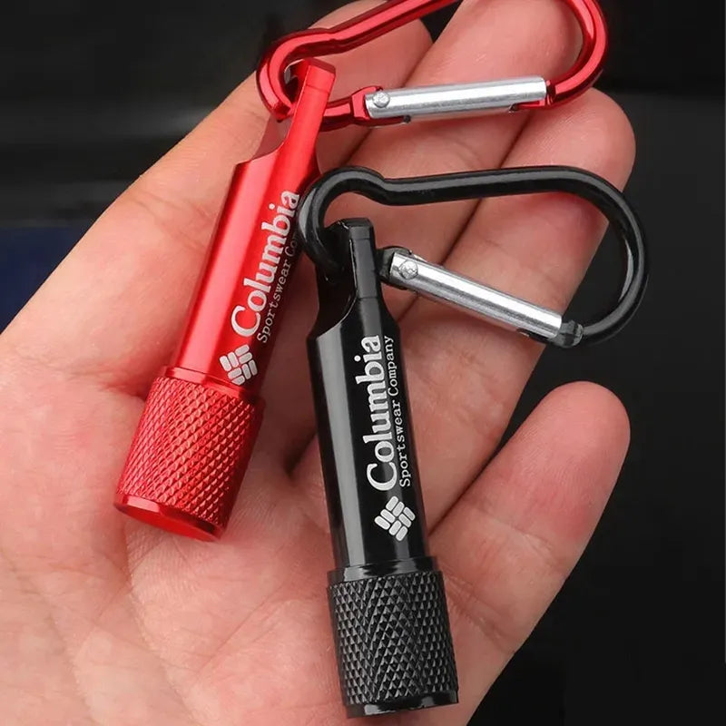 Mini Torch Keychain Pendant with battery Portable Small Light led flashlight Car Key Chain Pendant Key Ring mini flashlights-WAYBIKER