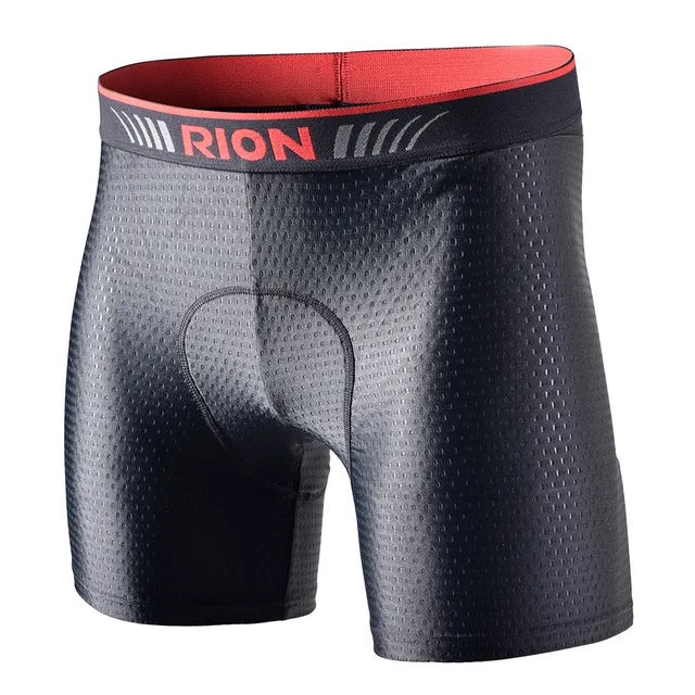 RION Men Cycling Bicycle Underwear Men's Shorts Tights Biker Bike Gym Underpants with Padding Pads Male MTB Mountain Ride Lycra-WAYBIKER