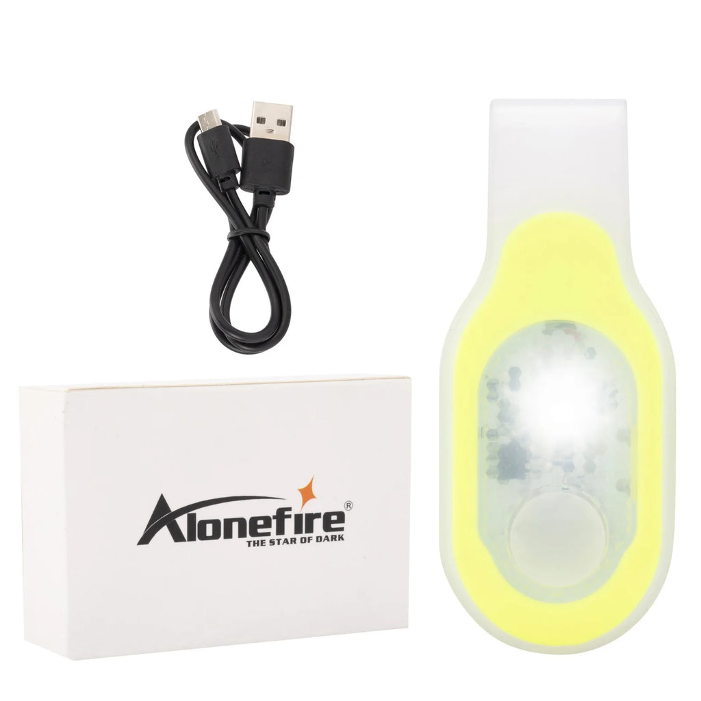 USB Charging Safety Soft Silicone Running Outdoor Work Child Lamp Strap Hiking Dog Camping Doctor Nurse Check White Warm Light-WAYBIKER