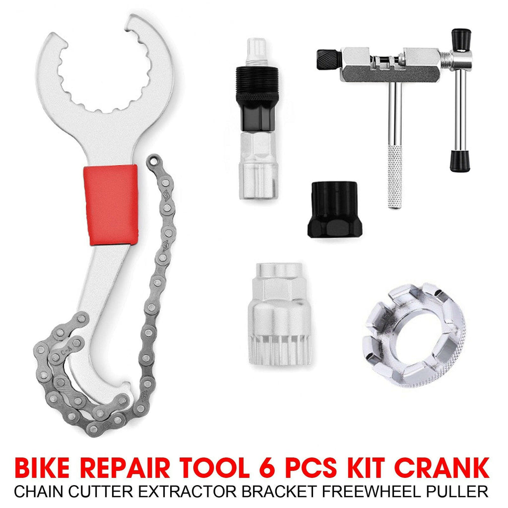 Extractor Chain Cutter Flywheel Remover Cycling Repair Parts Bicycle Repair Tool Kits Bike Chain Measuring Ruler Crank Puller-WAYBIKER