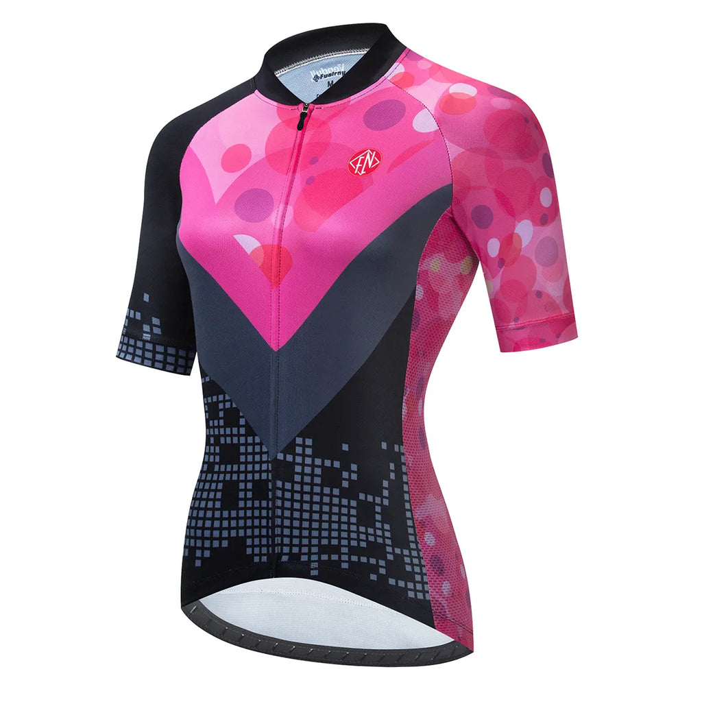 Cycling Clothing 2023 VENDULL Women Cycling Jersey Tops Summer Racing Short Sleeve MTB Bike Jersey Shirt Ropa Ciclismo Maillot-WAYBIKER