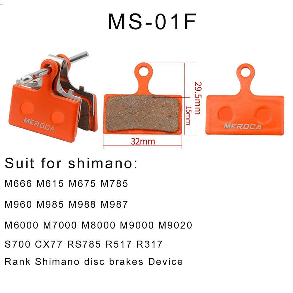 MTB Bicycle Resin Semimetal Disc Brake Pads for Shimano B01S M375 M395 M446 M485 M486 M416 Deore M515 M525 Bike Brake