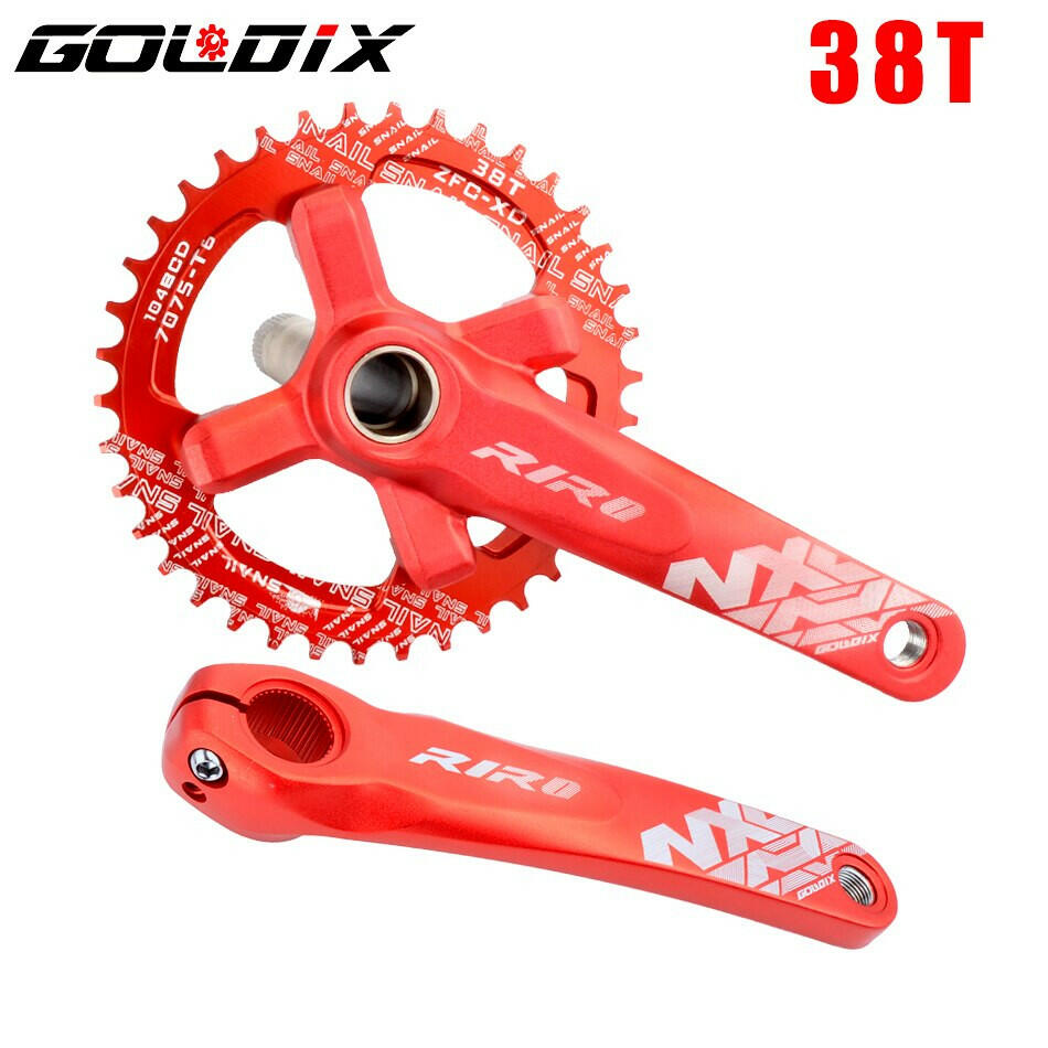 GOLDIX NX Bicycle Crankset 104BCD Wide Narrow 32-42T Chainring 170/175mm Forged Crank Compatible with SHIMANO/SRAM 11-12Speed-WAYBIKER