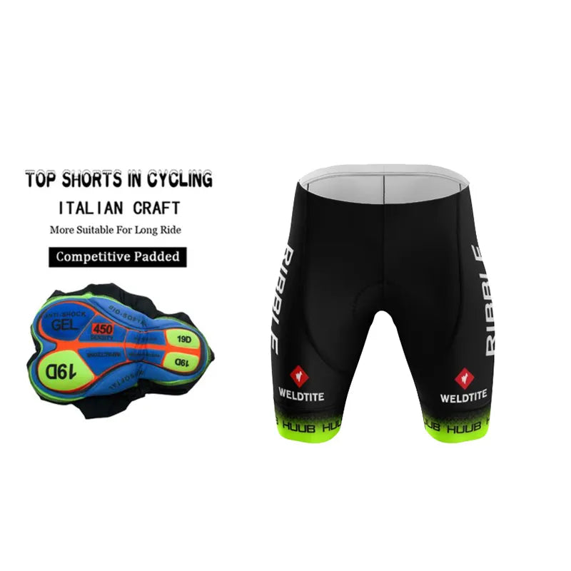 2023 HUUB Men Cycling Bib Shorts 19D Gel Pad Mountain Bike Shorts Summer Outdoor Breathable Bike Riding Bib Tights Quick Dry-WAYBIKER