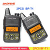 2pcs Baofeng BF T1 Mini Walkie Talkie Ham Comunicador Two Way Radios Portable Profesional BFT1 Radio Stations Transceiver