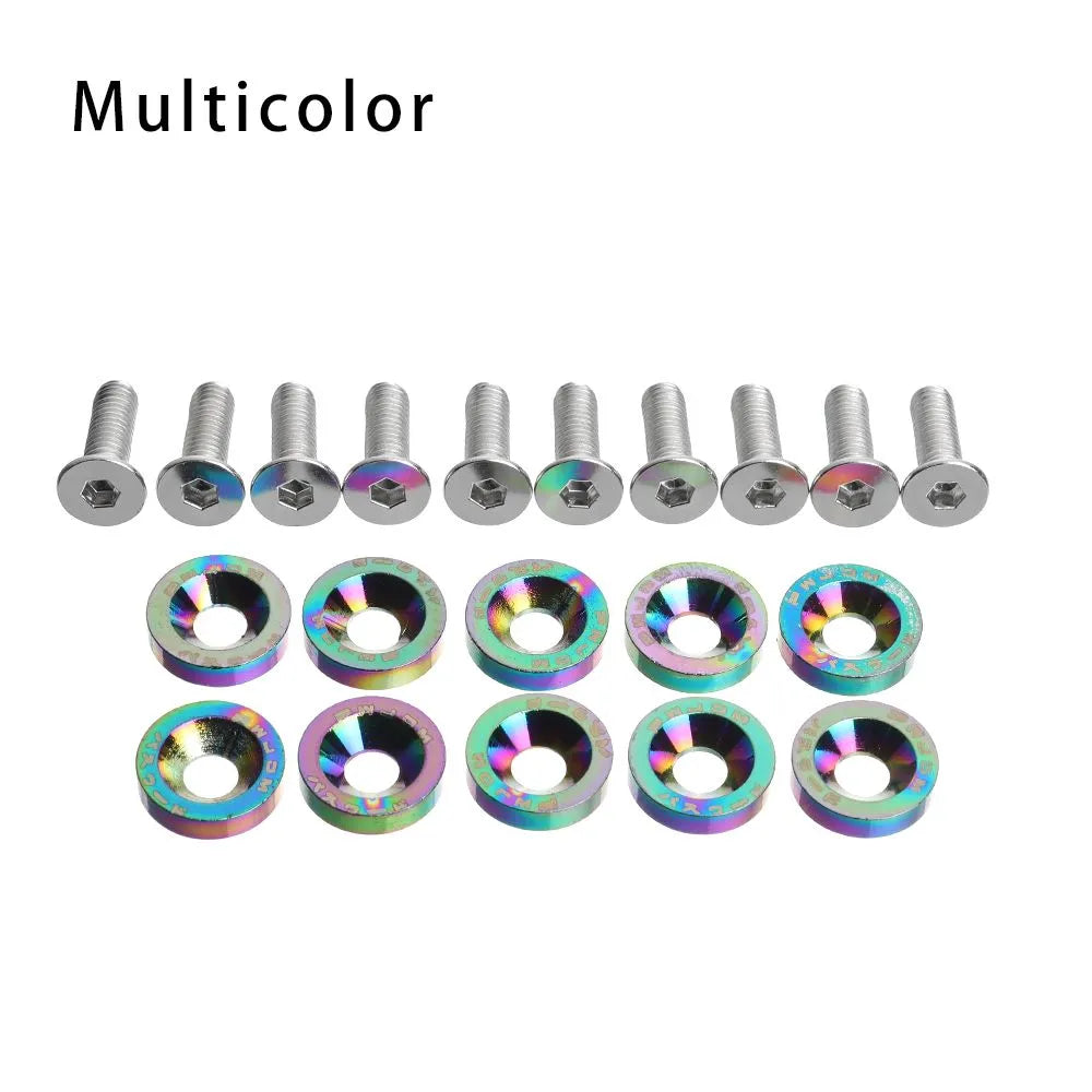 10PCS Scooter Fasteners Screws Handle Bar Screw Washers for Dualtron 1 2 3 Thunder Eagel Ultra Zero 9 Parts Car Decor Screws-WAYBIKER