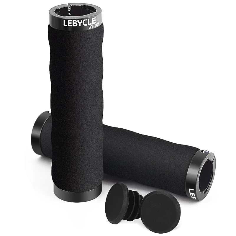 Lebycle Mtb Road Bike Ultra Light Single-Sided Lock Sponge Cover Grip Bicycle 85g Lockable Handlebar Grips-WAYBIKER